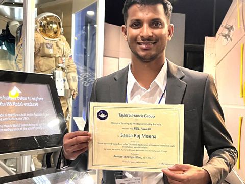 Taylor & Francis Remote Sensing Letters Award, photo 2